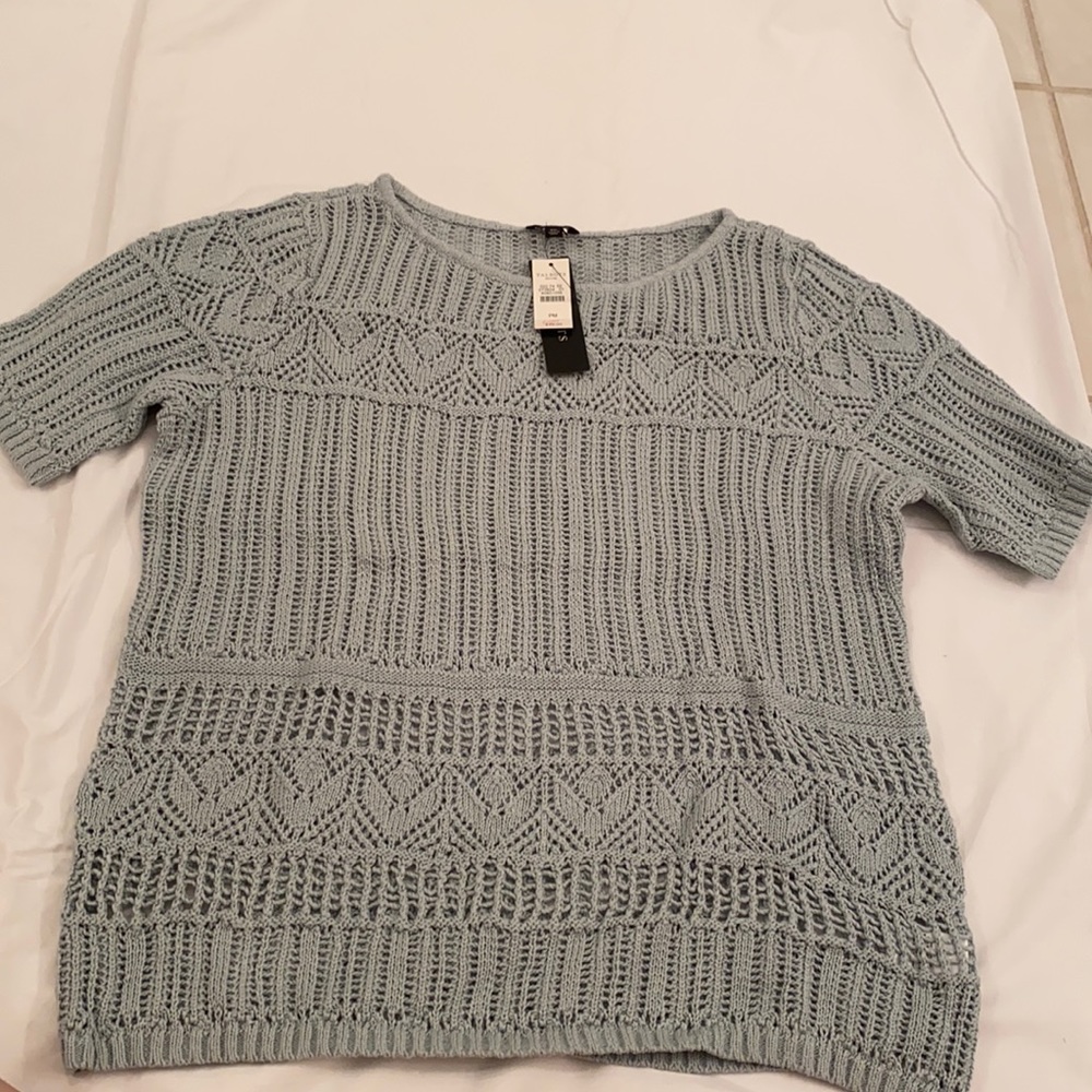 Talbots PM NWT Short Sleeve Cotton Sweater